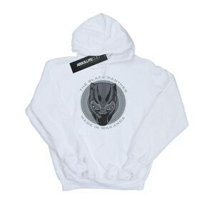 Black Panther Mens Made In Wakanda Cotton Hoodie / White